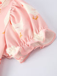 Load image into Gallery viewer, Farm Spring Chicken Print Girls Ruffle Dress