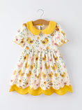 Load image into Gallery viewer, Spring Chick Scallop Short-Sleeve Girl Dress