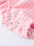 Load image into Gallery viewer, PREORDER Baby Girls Summer Crocodile Embroidered Smocked Romper