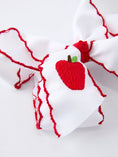 Load image into Gallery viewer, Back-to-school Apple Applique Girls Hairpin 4 Inches/6.25 inches