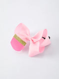 Load image into Gallery viewer, Back-to-school Pencil Bow Girls Hair Clips - Pink