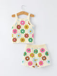 Load image into Gallery viewer, Summer Crochet Floral Girl Set