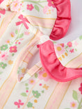Load image into Gallery viewer, Summer Floral Bow Ruffle Girls Dress