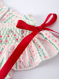 Load image into Gallery viewer, Pink Spring Floral Smocked Girl Dress