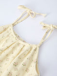 Load image into Gallery viewer, Floral Baby Girl Sleeveless Jumpsuit with Pockets