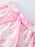 Load image into Gallery viewer, Mommy & Me Pink Bow Print Ruffle Pajama Set