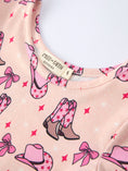 Load image into Gallery viewer, Western Print Girl Short Sleeve Dress
