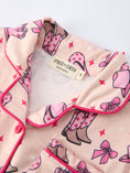 Load image into Gallery viewer, Mommy & Me Western Print Ruffle Pajama Set