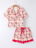 Load image into Gallery viewer, Mommy & Me Western Print Ruffle Pajama Set