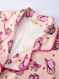 Load image into Gallery viewer, Mommy & Me Western Print Ruffle Pajama Set