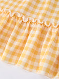 Load image into Gallery viewer, Fish Embroidery Smocking Plaid Girls' Dress