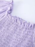 Load image into Gallery viewer, Spring Purple Short-sleeved Girls Jumpsuit