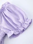 Load image into Gallery viewer, Spring Purple Short-sleeved Girls Jumpsuit