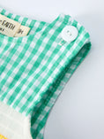 Load image into Gallery viewer, Pickle Ball Embroidered Smocked Green Baby Boys Romper