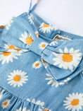 Load image into Gallery viewer, Spring Daisy Girls' Blue Dress