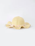 Load image into Gallery viewer, Spring Floral Girls Ruffle Dress With Bow Straw Hat Set