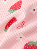 Load image into Gallery viewer, Strawberry Bow Girls Short Sleeves Dress