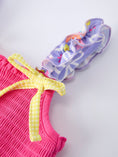 Load image into Gallery viewer, Summer Floral Girls Bow Ruffle Smocked Dress