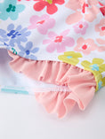 Load image into Gallery viewer, Summer Floral Girls Long Sleeve Swim Set