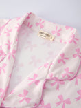 Load image into Gallery viewer, Mommy & Me Pink Bow Print Ruffle Pajama Set