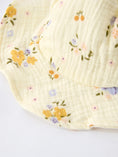 Load image into Gallery viewer, Muslin Floral Smocked Baby Romper with Matching Hat