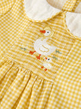 Load image into Gallery viewer, Yellow Goose Embroidered Smocked Plaid Dress