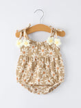 Load image into Gallery viewer, Floral Daisy Baby Girl Spaghetti Strap Romper