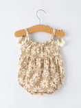Load image into Gallery viewer, Floral Daisy Baby Girl Spaghetti Strap Romper