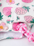 Load image into Gallery viewer, Strawberry Floral Print Long Sleeve Girls One Piece Swimsuit