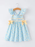Load image into Gallery viewer, "MAMA'S BESTIE "Daisy Smocked Ruffle Dress