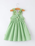 Load image into Gallery viewer, Spring Turtle Smocked Baby Girls Dress