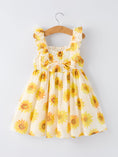 Load image into Gallery viewer, Sunflower Girls Smocked Ruffle Dress