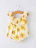 Load image into Gallery viewer, Sunflower Girls Smocked Ruffle Romper