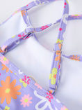 Load image into Gallery viewer, Summer Rainbow Striped Girls Two Piece Swimsuit