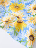 Load image into Gallery viewer, Summer Sunflower Plaid Girls Two Piece Swimsuit