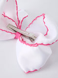 Load image into Gallery viewer, Back to School Pink Pencil Bow Hair Clip 6.25 Inch