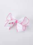 Load image into Gallery viewer, Back to School Pink Pencil Bow Hair Clip 6.25 Inch