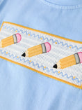 Load image into Gallery viewer, Back to School Pencil Boys Set Applique Plaid Shorts