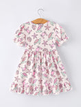 Load image into Gallery viewer, Ocean Print Girl Ruffle Dress