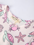 Load image into Gallery viewer, Ocean Print Girl Ruffle Dress