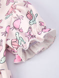 Load image into Gallery viewer, Ocean Print Girl Ruffle Dress