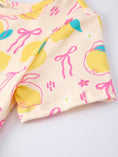 Load image into Gallery viewer, Summer Lemon Bow Print Girl Dress