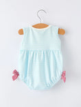 Load image into Gallery viewer, Crab Applique Baby Girl Romper
