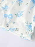 Load image into Gallery viewer, Spring Floral Girls Romper Bow Ruffle