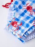 Load image into Gallery viewer, Summer Crab Girl Long Sleeve Ruffle One Piece Swimsuit