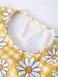 Load image into Gallery viewer, Summer Daisy Plaid Girls Two Piece Swim Set
