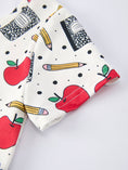 Load image into Gallery viewer, Back to School Apple Pencil Print Girls Dress