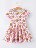 Load image into Gallery viewer, Back to School Print Girls Dress Short Sleeve