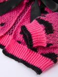 Load image into Gallery viewer, Fall Leopard Bow Girls Knit Cardigan