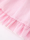 Load image into Gallery viewer, Girls Back To School Bow Twirl Dress Ruffle Applique Pink